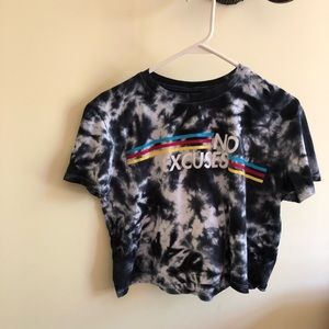 FREEZE “No Excuses” crop top